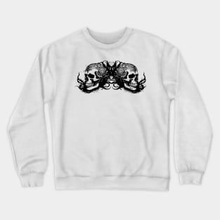 gothic skulls design Crewneck Sweatshirt